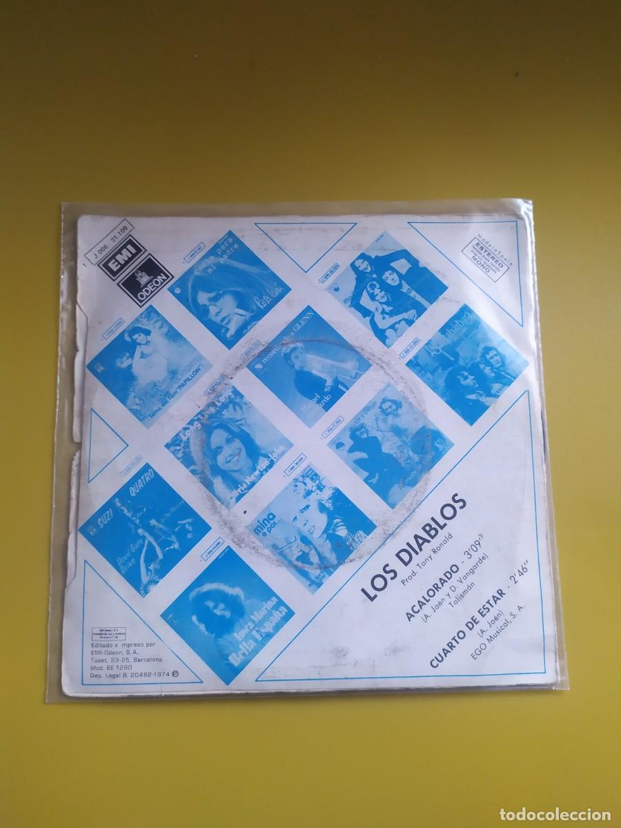 Discos de vinilo: Los Diablos - Acalorado / Cuarto de estar 1974 - Foto 2