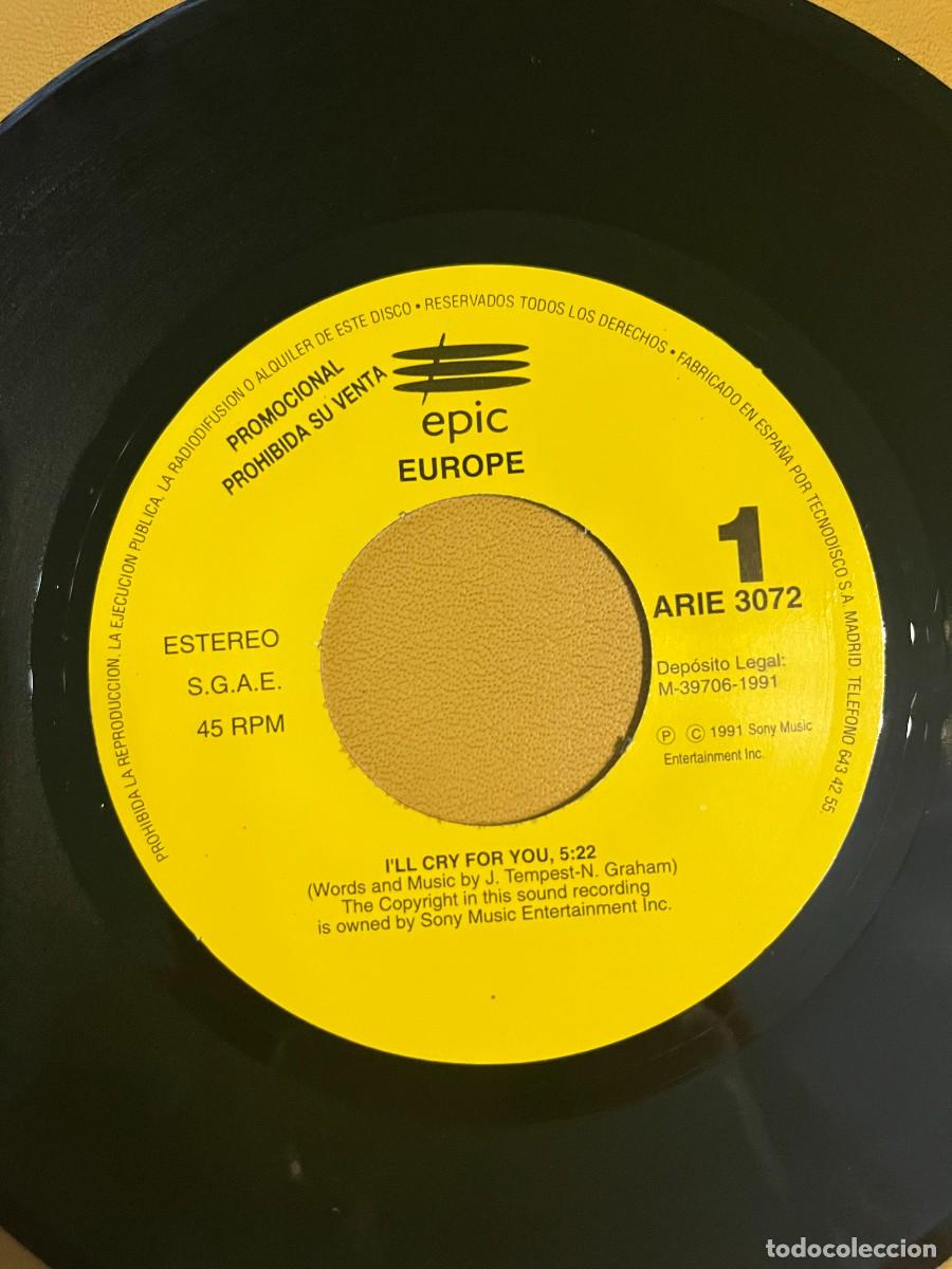 Discos de vinilo: Europe &lrm;&ndash; Ill Cry For You - Foto 3