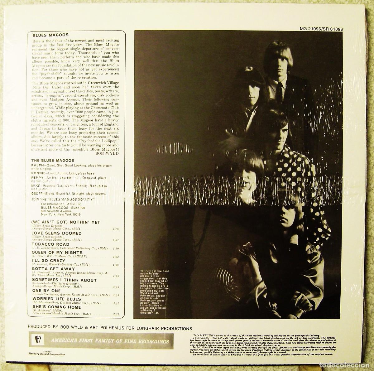 Discos de vinilo: BLUES MAGOOS.PSYCHEDELIC LOLLIPOP.1966 ???..PRECINTADO...SIN CODIGO DE BARRAS - Foto 2
