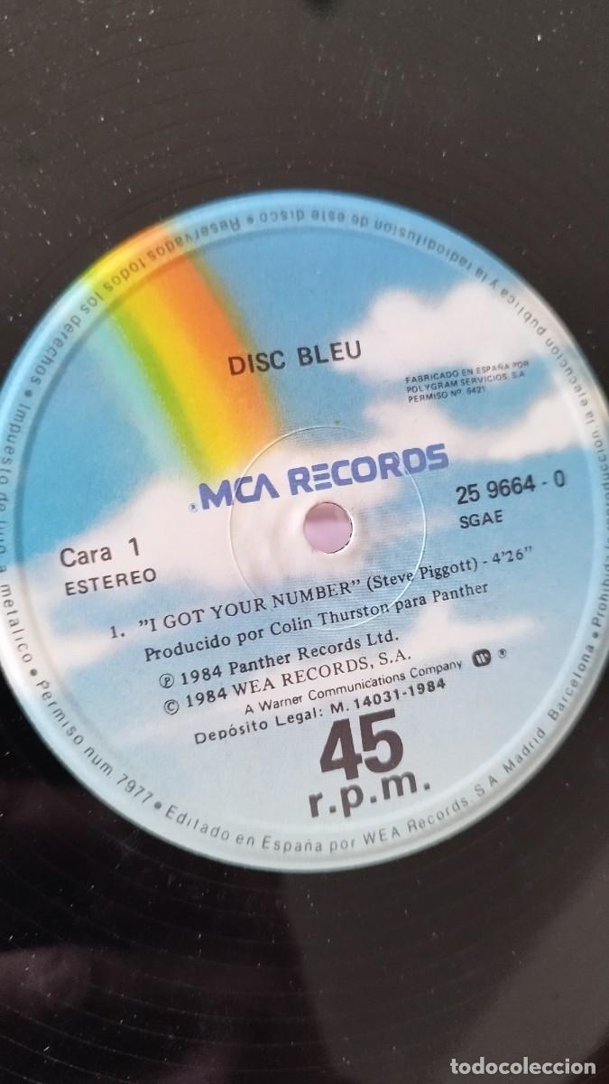 Discos de vinilo: DISC BLEU I GOT YOUR NUMBER.Vinilo Maxi Single - Foto 2