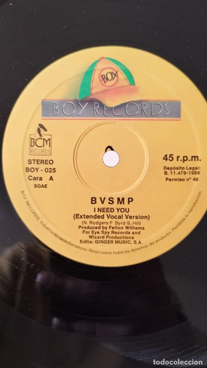 Discos de vinilo: B-V-S-M-P,I Need You.Vinilo Maxi Single - Foto 5
