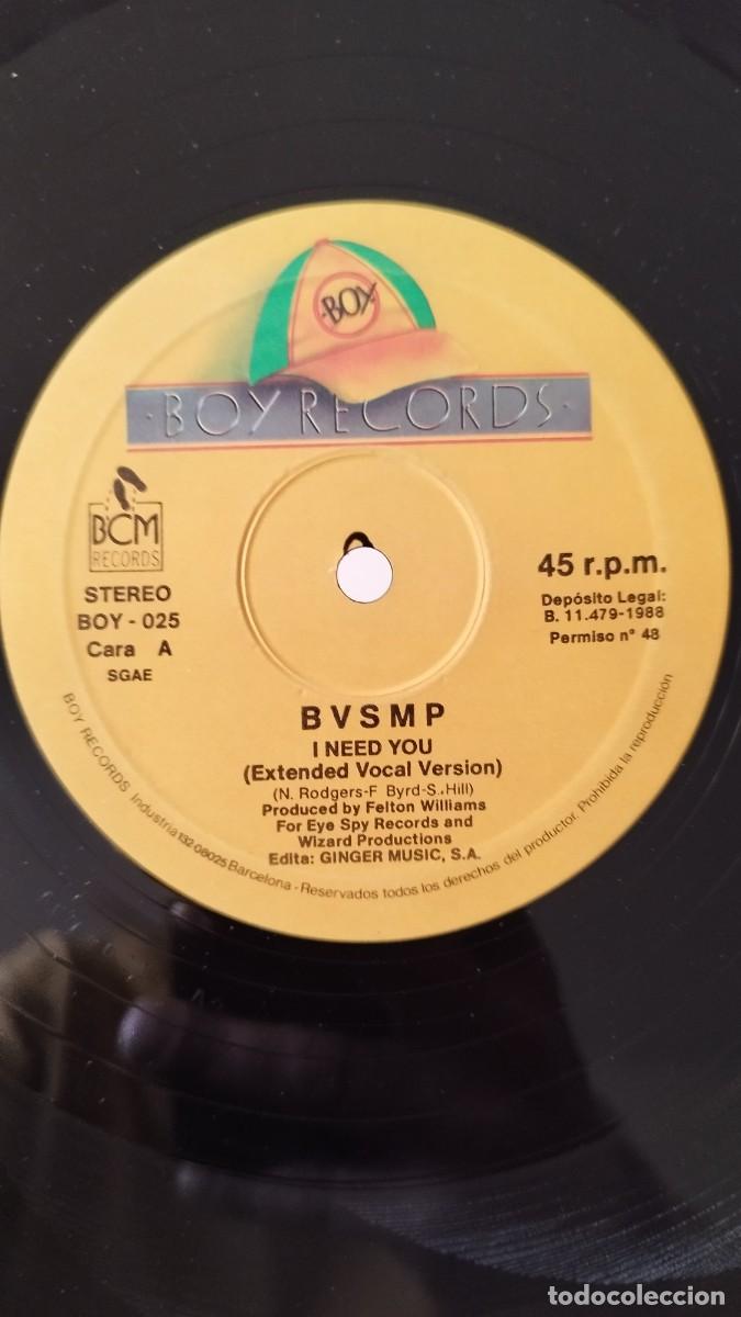 Discos de vinilo: B-V-S-M-P,I Need You.Vinilo Maxi Single - Foto 6