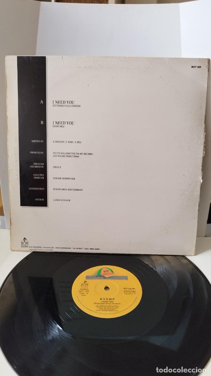 Discos de vinilo: B-V-S-M-P,I Need You.Vinilo Maxi Single - Foto 8