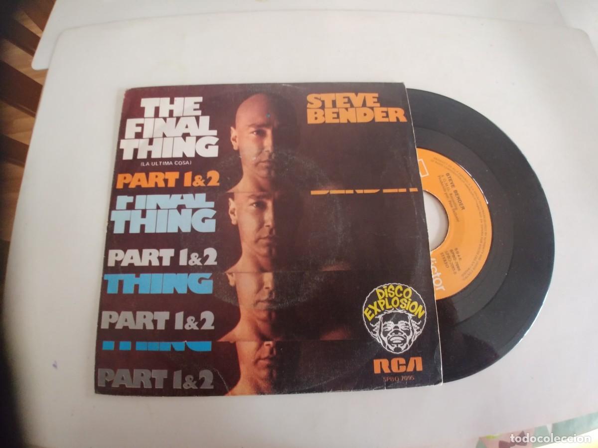 Discos de vinilo: STEVE BENDER-SINGLE THE FINAL THING - Foto 1