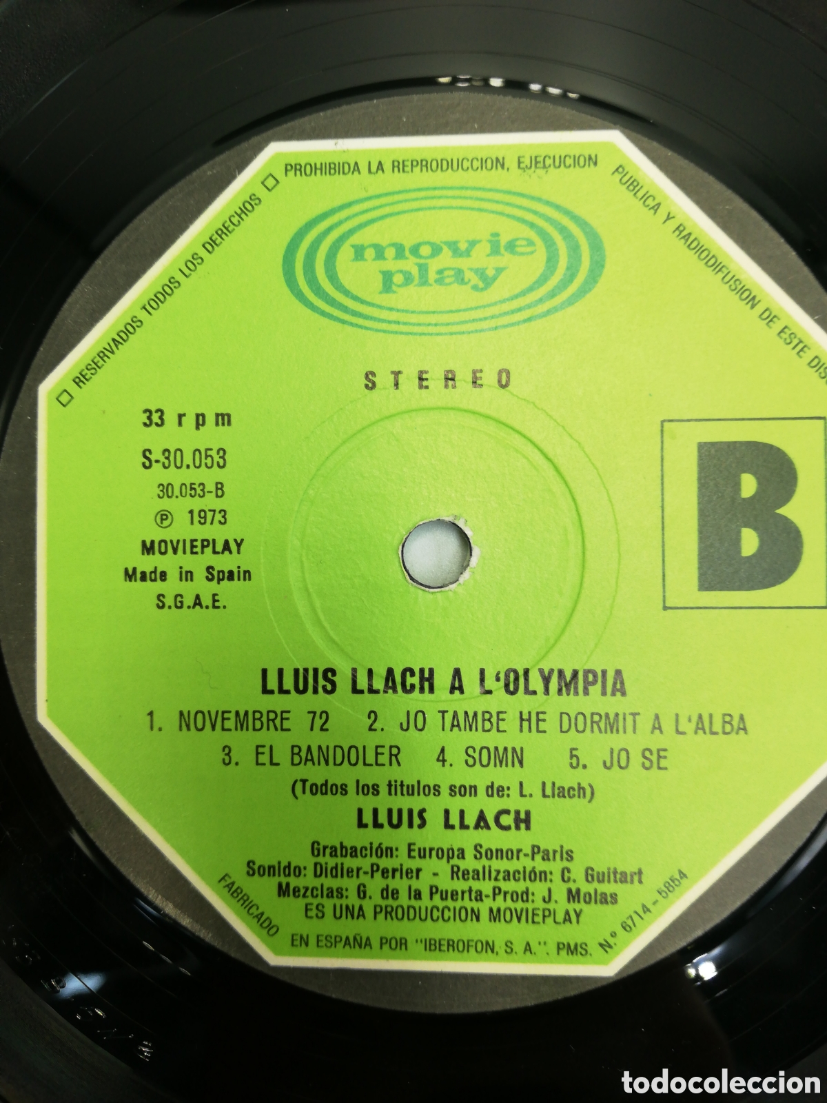 Discos de vinilo: Disco de vinilo. LLUIS LLACH A LOLYMPIA. - Foto 4