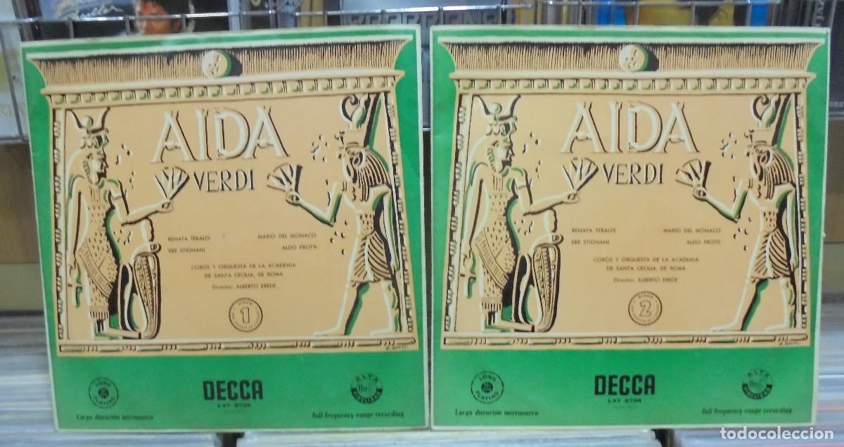 Discos de vinilo: Aida. Verdi. Decca -- 2 LP s - Foto 1
