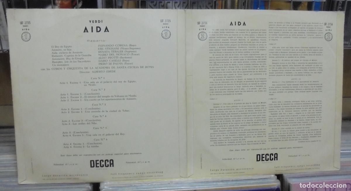 Discos de vinilo: Aida. Verdi. Decca -- 2 LP s - Foto 2