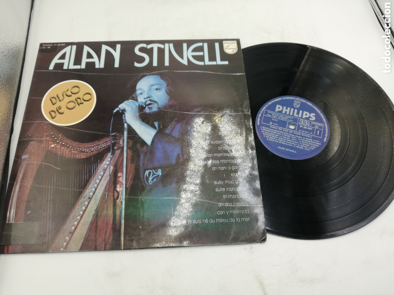 Discos de vinilo: Disco de Vinilo LP. Alan Stivel. Disco de Oro. Philips. 1977. - Foto 2