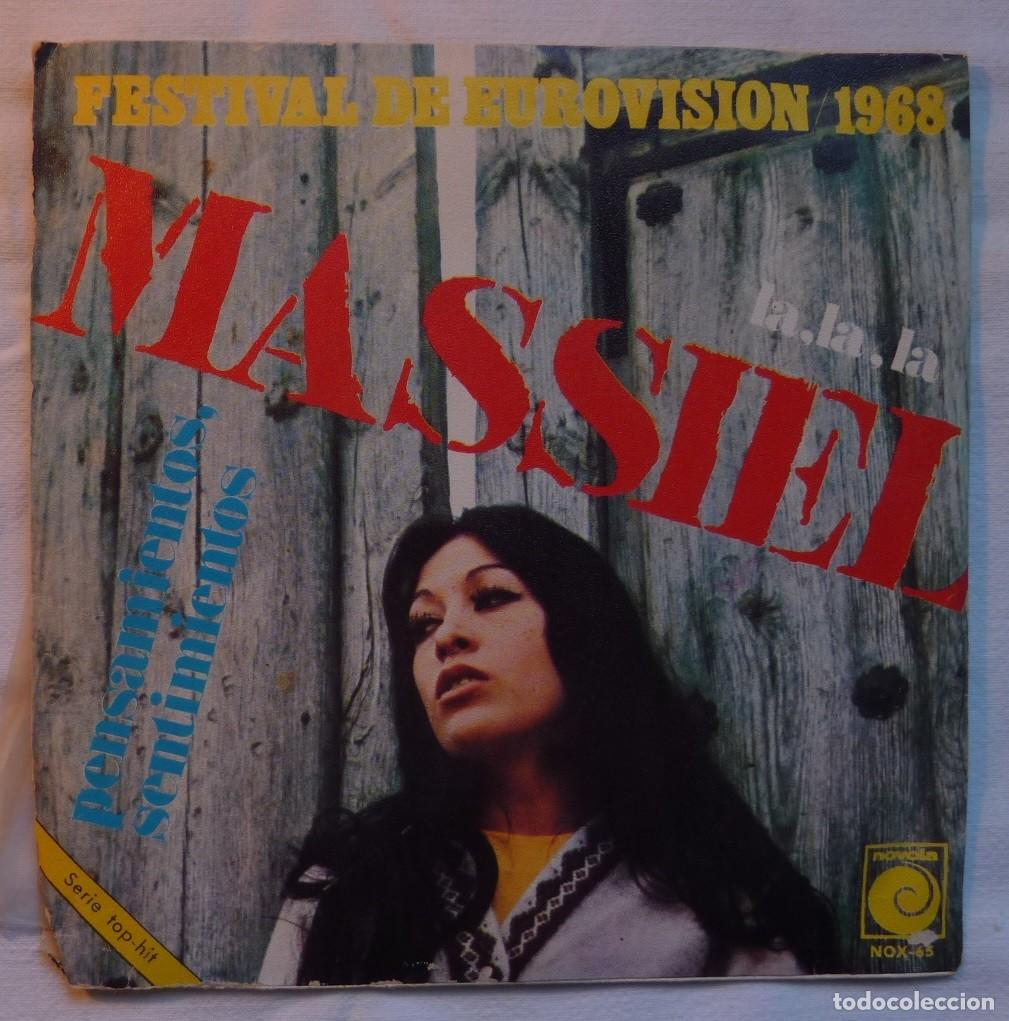 Discos de vinilo: MASSIEL // LA, LA, LA, // EUROVISION 1968 // SINGLE - Foto 2