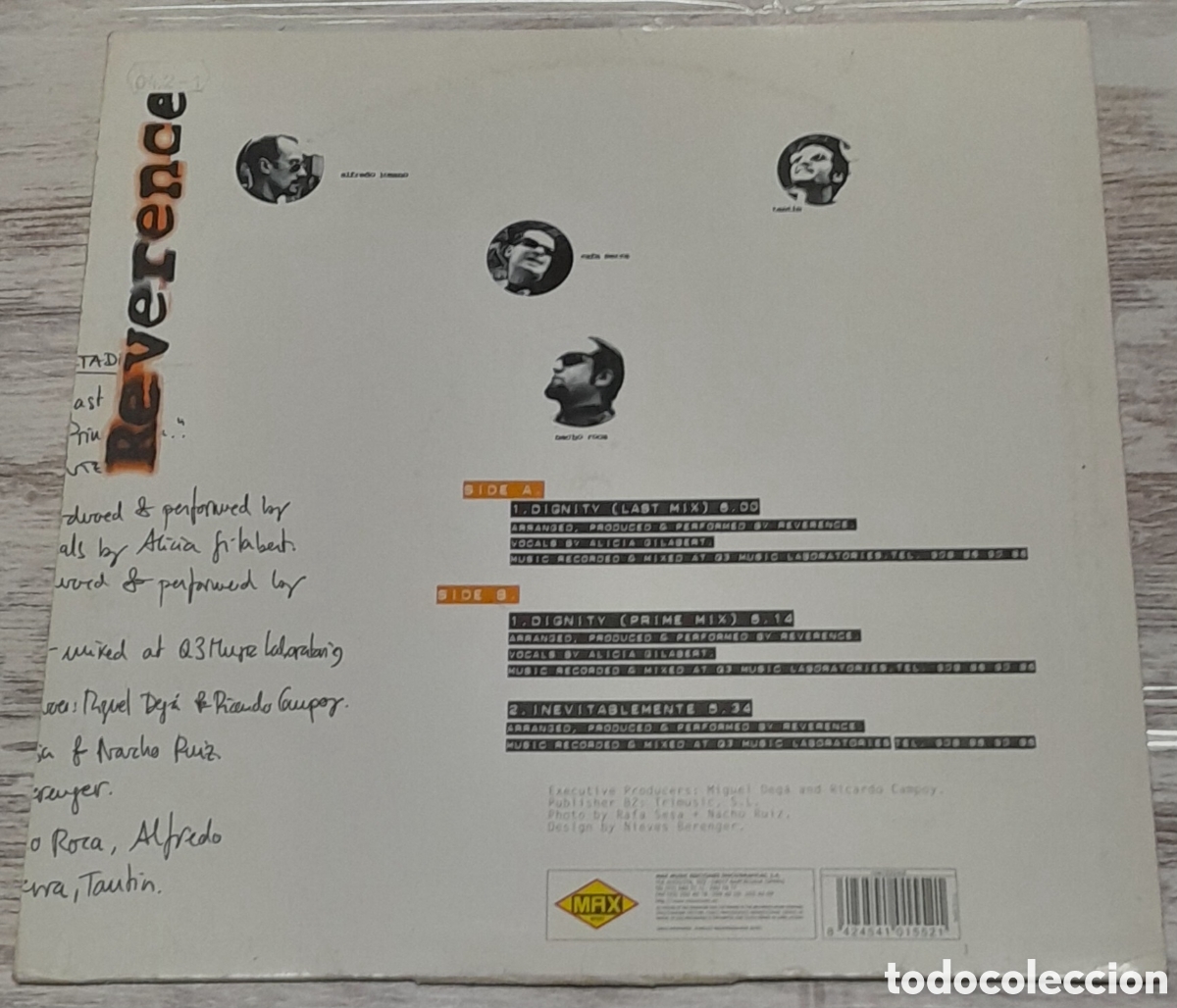 Discos de vinilo: REVERENCE - DIGNITY - MAX MUSIC - Foto 2