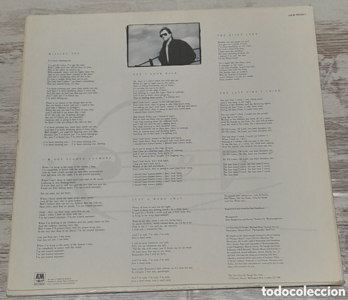 Discos de vinilo: CHRIS DE BURGH - FLYING COLOURS - POLYGRAM 1988 - Foto 4