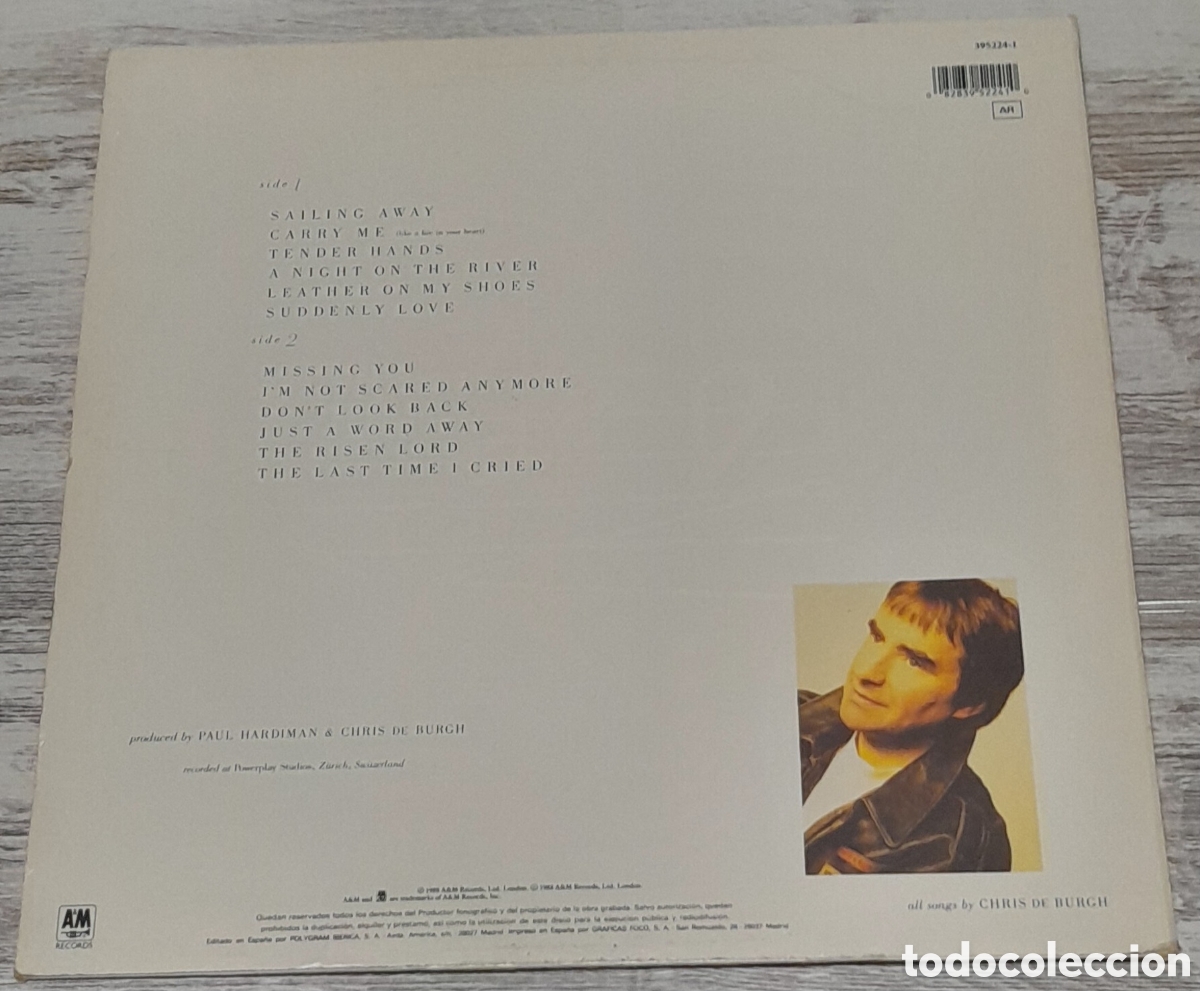 Discos de vinilo: CHRIS DE BURGH - FLYING COLOURS - POLYGRAM 1988 - Foto 5
