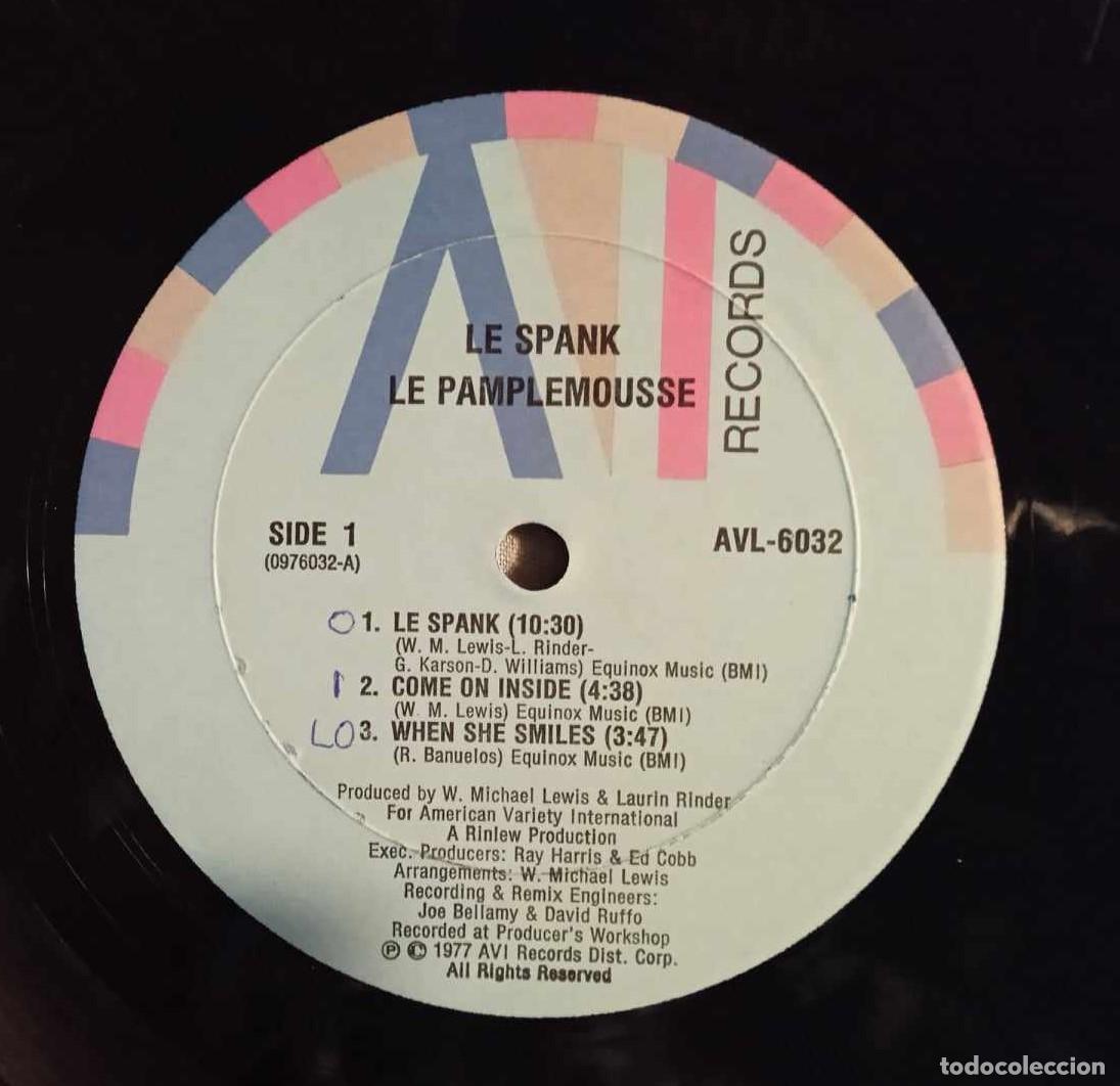 Discos de vinilo: LE PAMPLEMOUSSE - LE SPANK - SOLO DISCO - USA - Foto 1