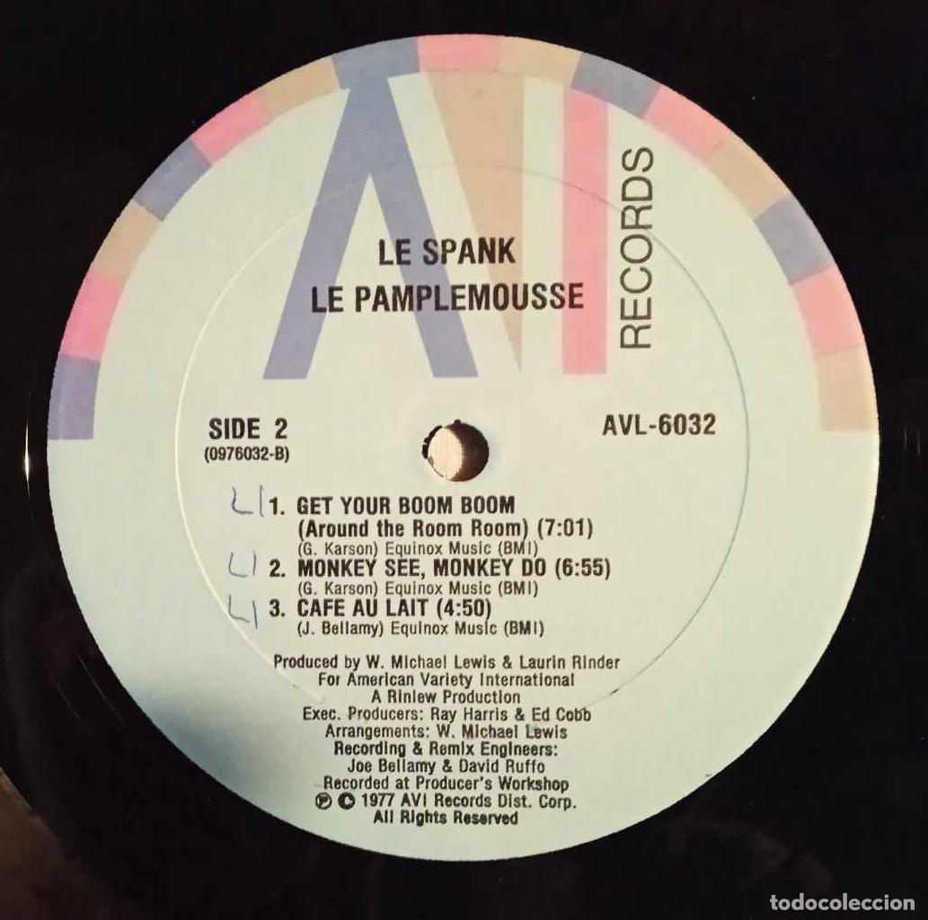 Discos de vinilo: LE PAMPLEMOUSSE - LE SPANK - SOLO DISCO - USA - Foto 2