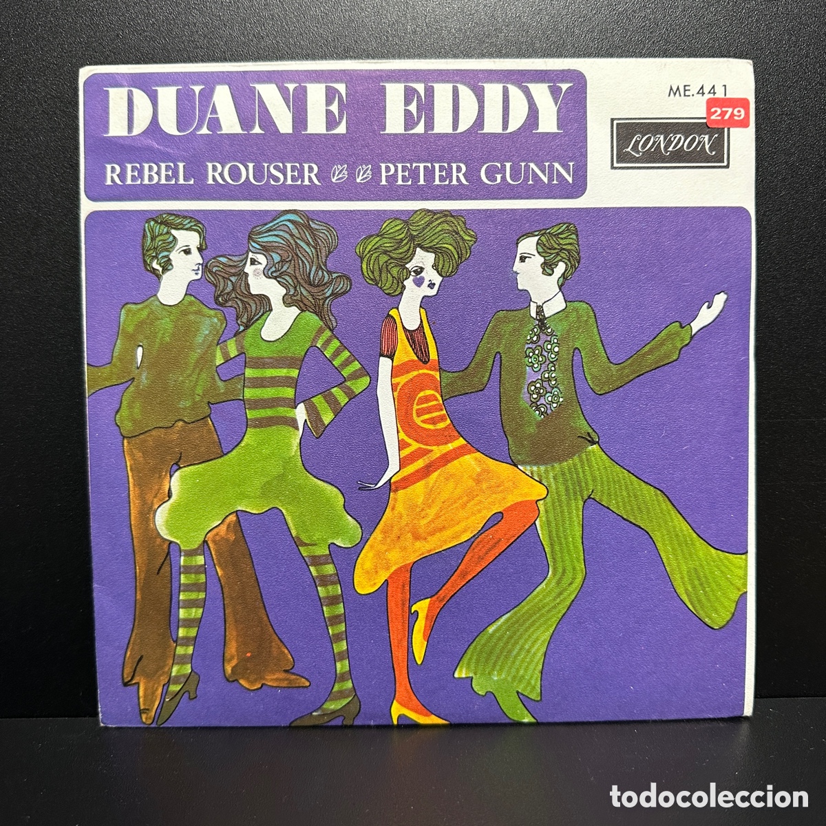 Discos de vinilo: Duane Eddy - Rebel Rouser / Peter Gunn (7&rdquo;, Single) - Foto 1