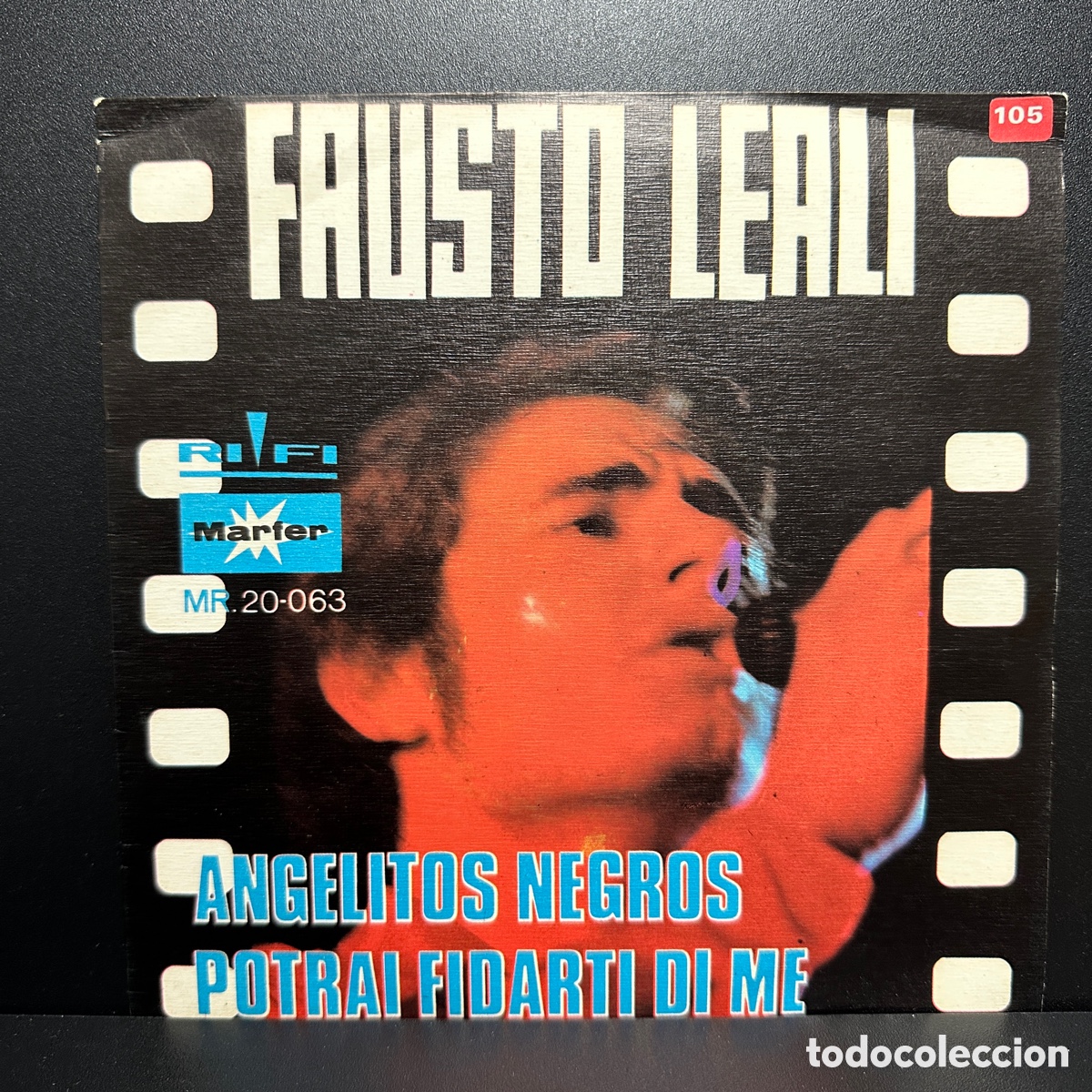 Discos de vinilo: Fausto Leali - Angelitos Negros (7&rdquo;, Single) - Foto 1