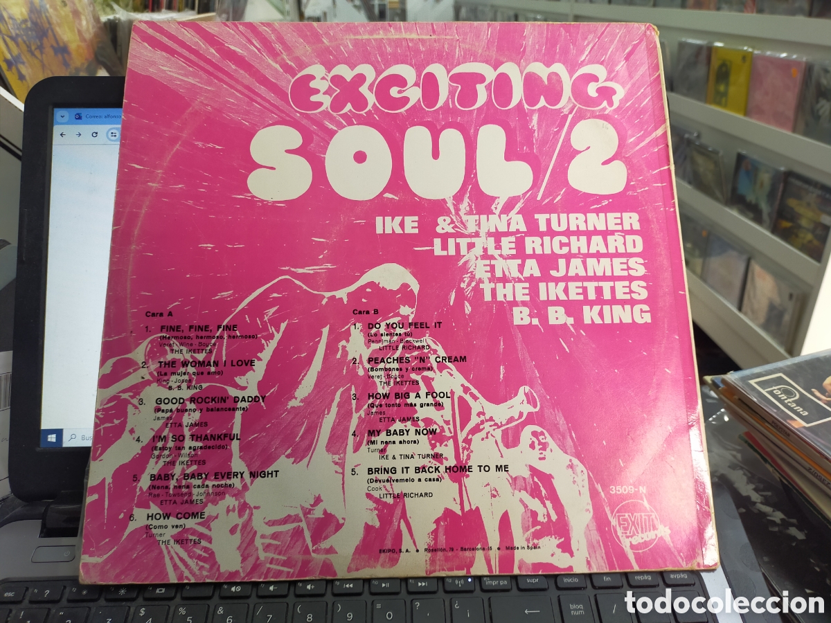 Discos de vinilo: Exciting soul 2 lp Espa&ntilde;a 1969 - Foto 2