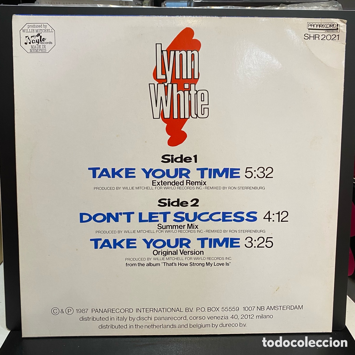 Discos de vinilo: Lynn White - Take Your Time (12&rdquo;, Maxi) - Foto 2