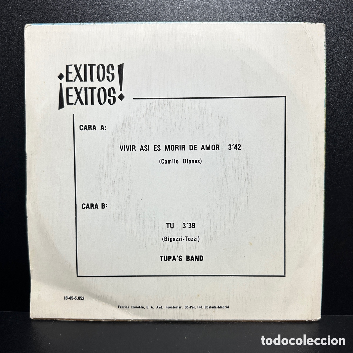 Discos de vinilo: Tupas Band - &iexcl;&Eacute;xitos &Eacute;xitos! (7&rdquo;, Single, Promo) - Foto 2