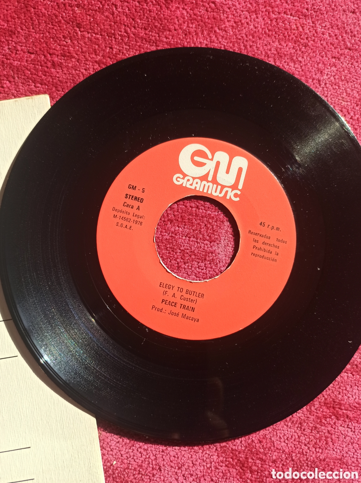 Discos de vinilo: Peace Train &lrm;&ndash; Elegy To Butler single - Foto 3