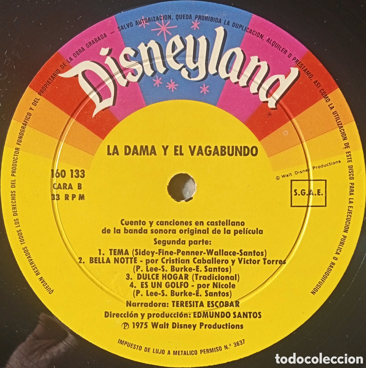 Discos de vinilo: Disco de vinilo La Dama y El Vagabundo (B.S.O.) - Foto 5