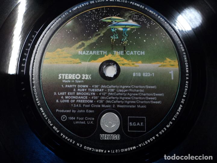 Discos de vinilo: NAZARETH - THE CATCH (SPAIN 1984) - Foto 3
