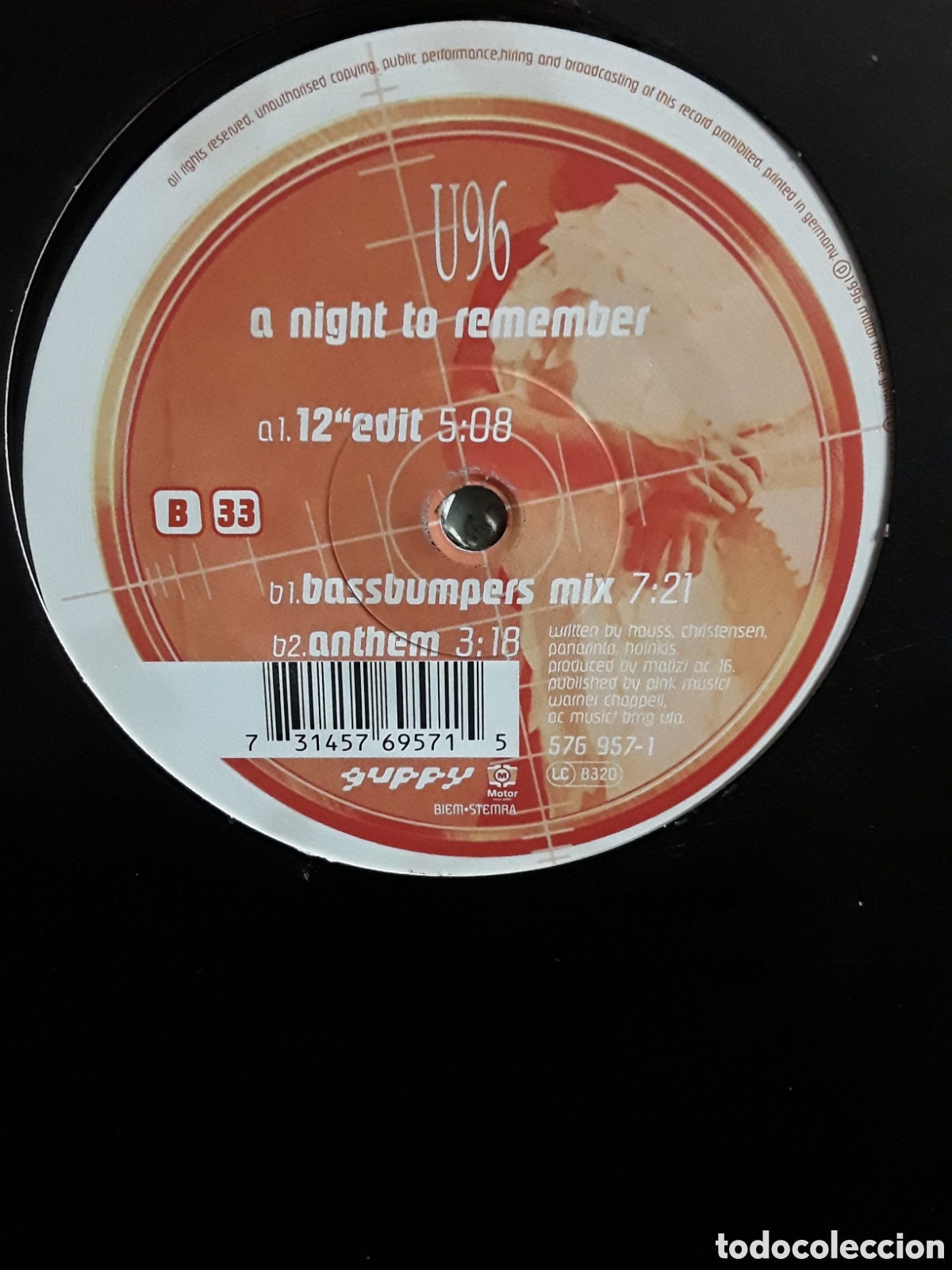 Discos de vinilo: U96 &lrm;&ndash; A Night To Remember - Foto 1