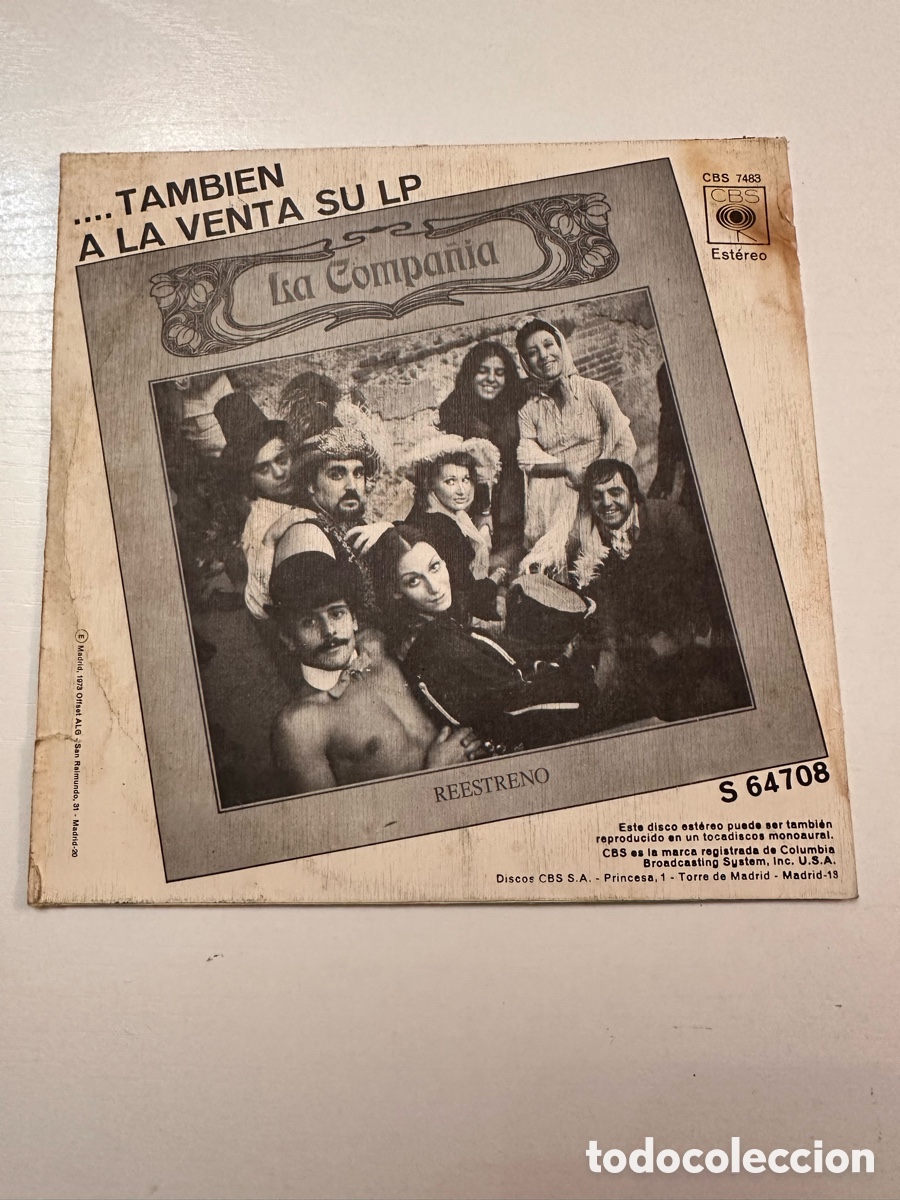 Discos de vinilo: LA COMPA&Ntilde;&Iacute;A - EL SOLDADITO &hellip; 1973 CBS - Foto 2