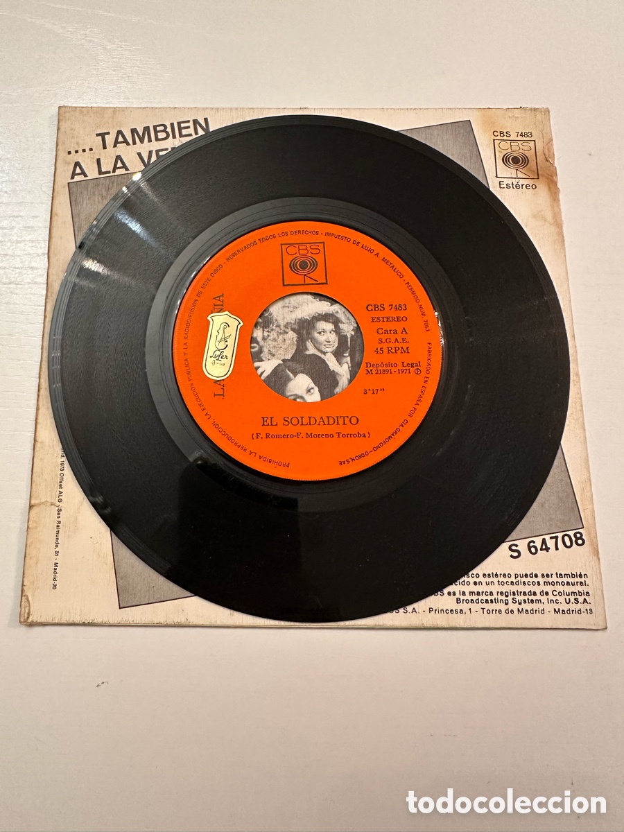Discos de vinilo: LA COMPA&Ntilde;&Iacute;A - EL SOLDADITO &hellip; 1973 CBS - Foto 4