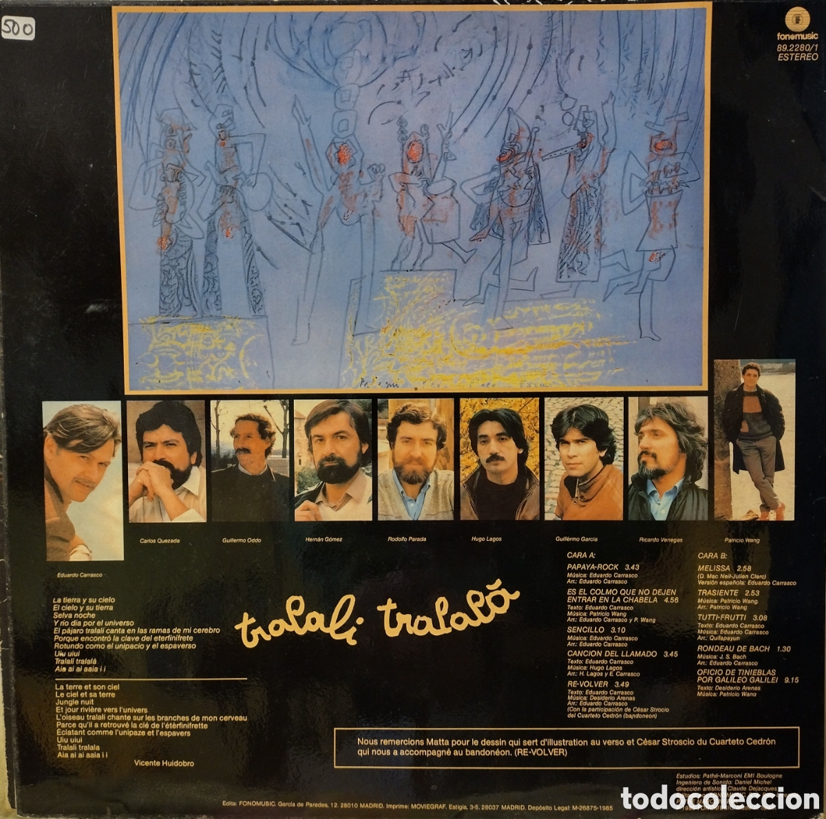 Discos de vinilo: Tralali tralal&aacute;, Quilapayun - Foto 2