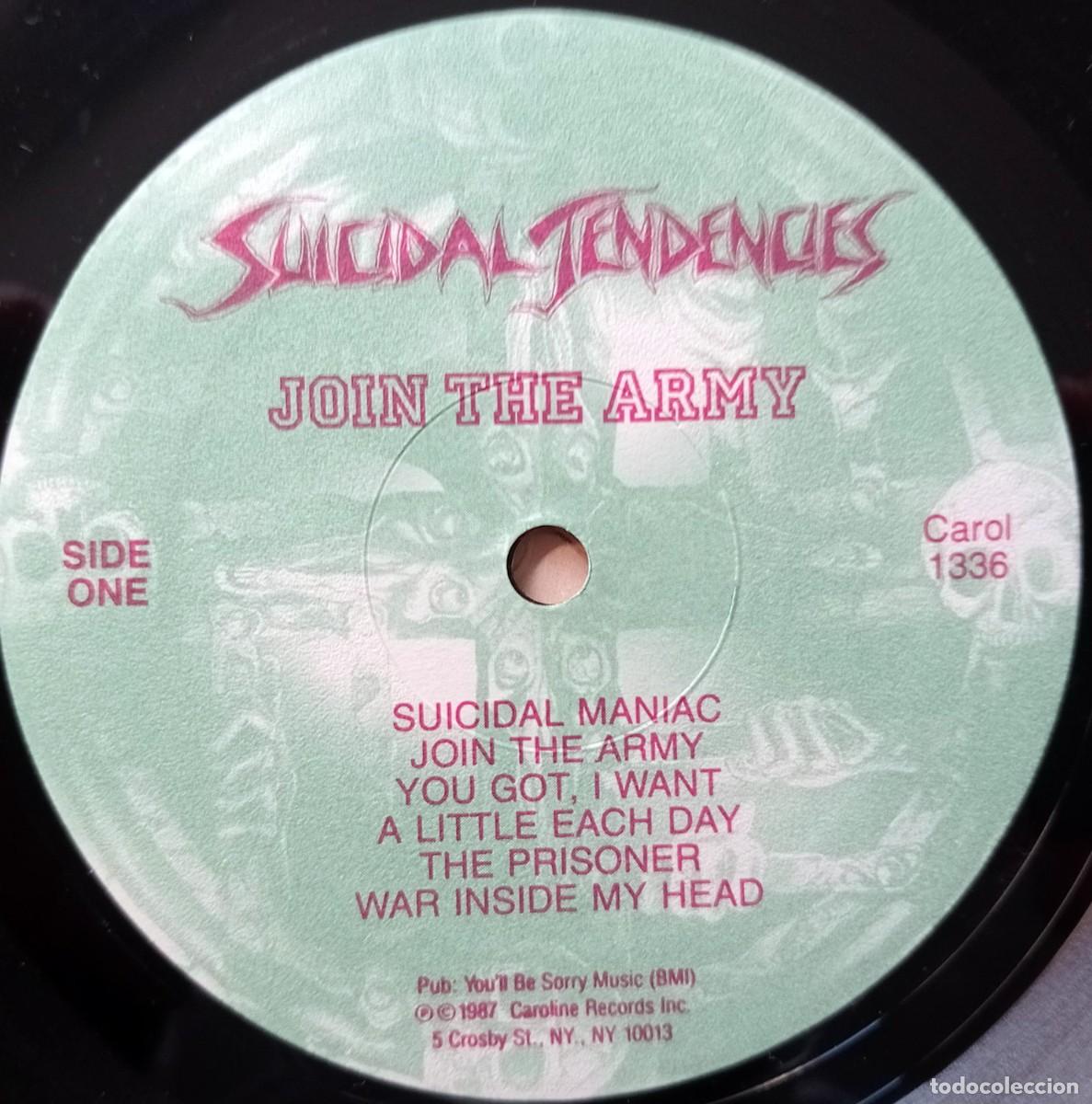 Discos de vinilo: LP SUICIDAL TENDENCIES - JOIN THE ARMY - Foto 4