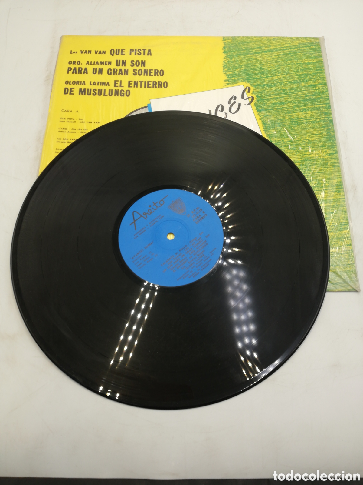 Discos de vinilo: Disco de Vinilo LP. Los Van Van QUE PISTA. - Foto 3