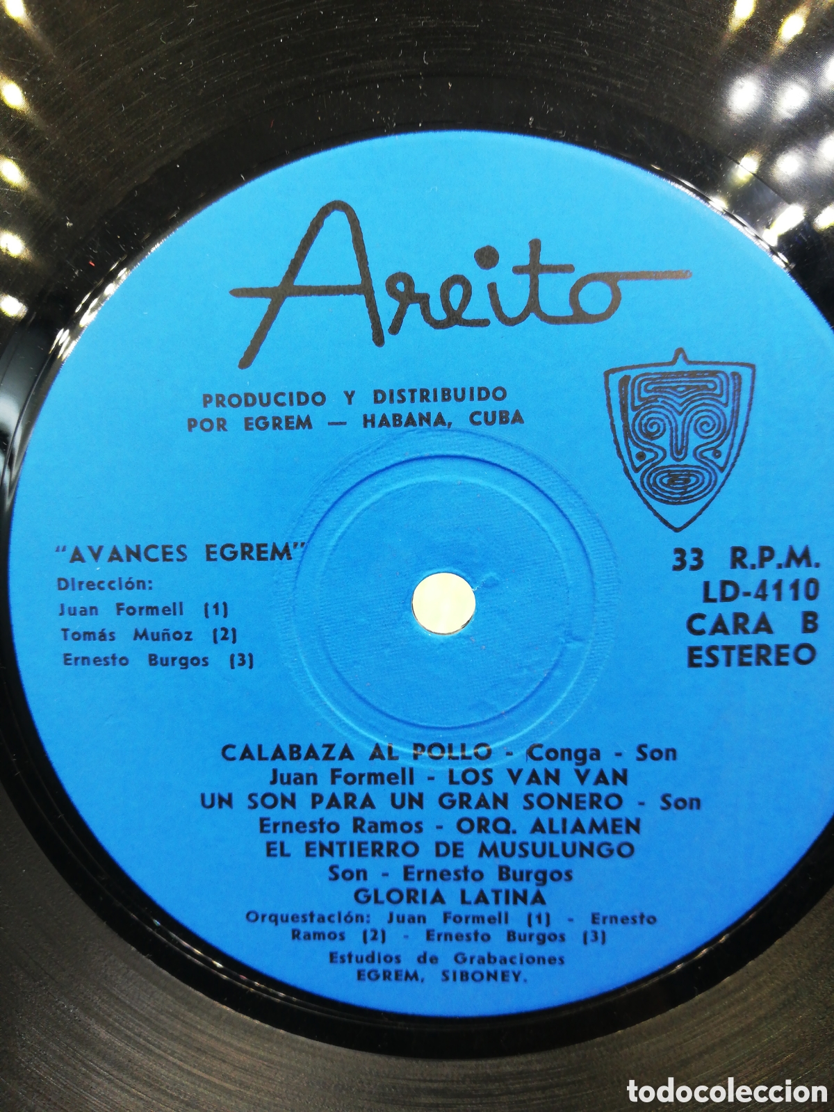 Discos de vinilo: Disco de Vinilo LP. Los Van Van QUE PISTA. - Foto 4