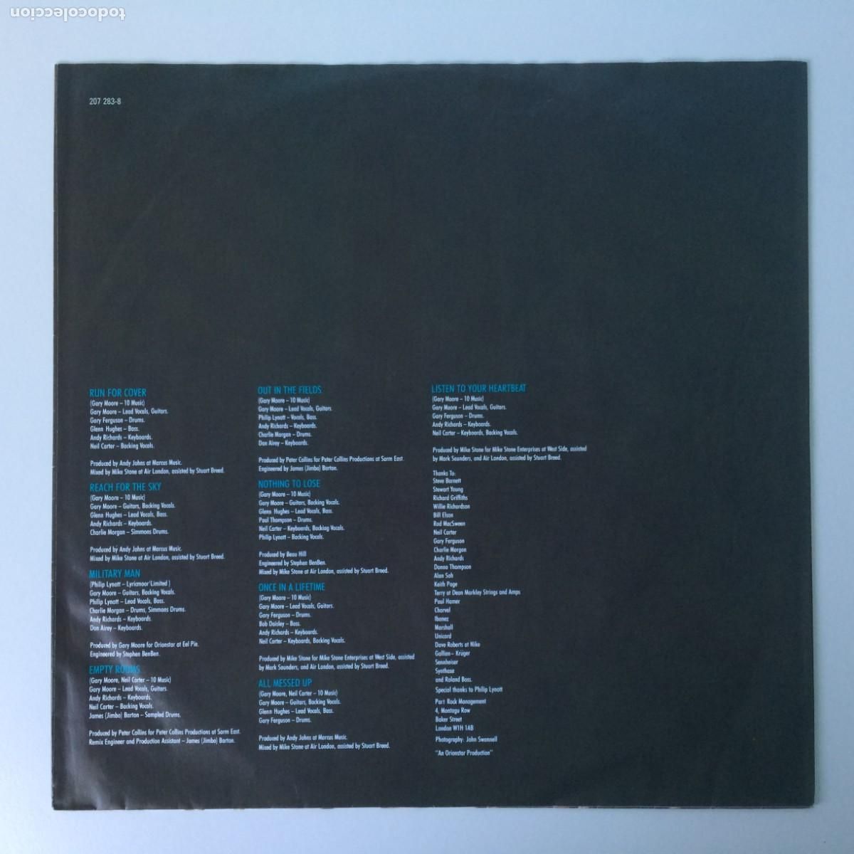 Discos de vinilo: Gary Moore &lrm;&ndash; Run For Cover , Germany 1985 10 Records - Foto 4
