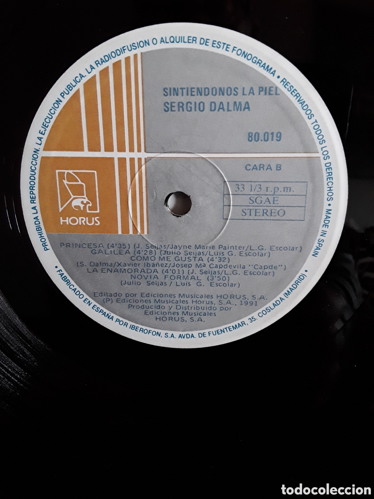 Discos de vinilo: Sergio Dalma &lrm;&ndash; Sinti&eacute;ndonos La Piel - Foto 2