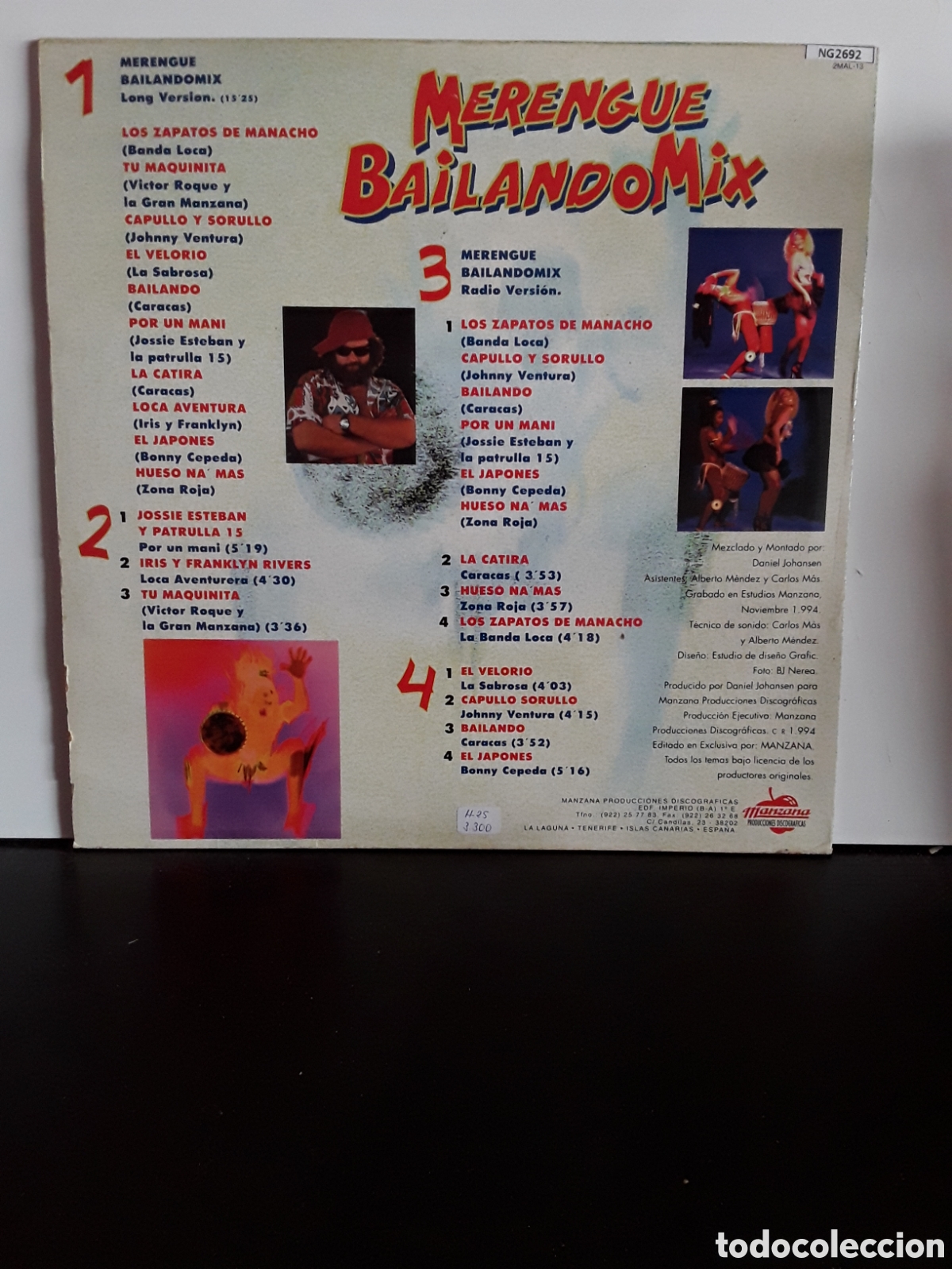 Discos de vinilo: Merengue Bailando Mix - Foto 2