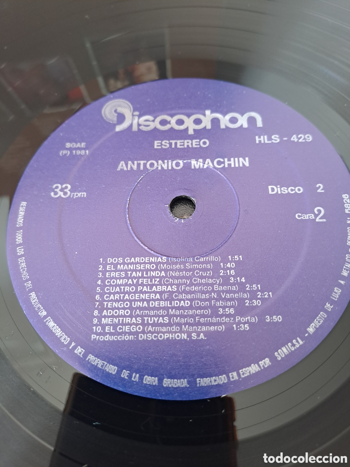 Discos de vinilo: ANTONIO MACHIN. 2 LP. B.1 - Foto 4