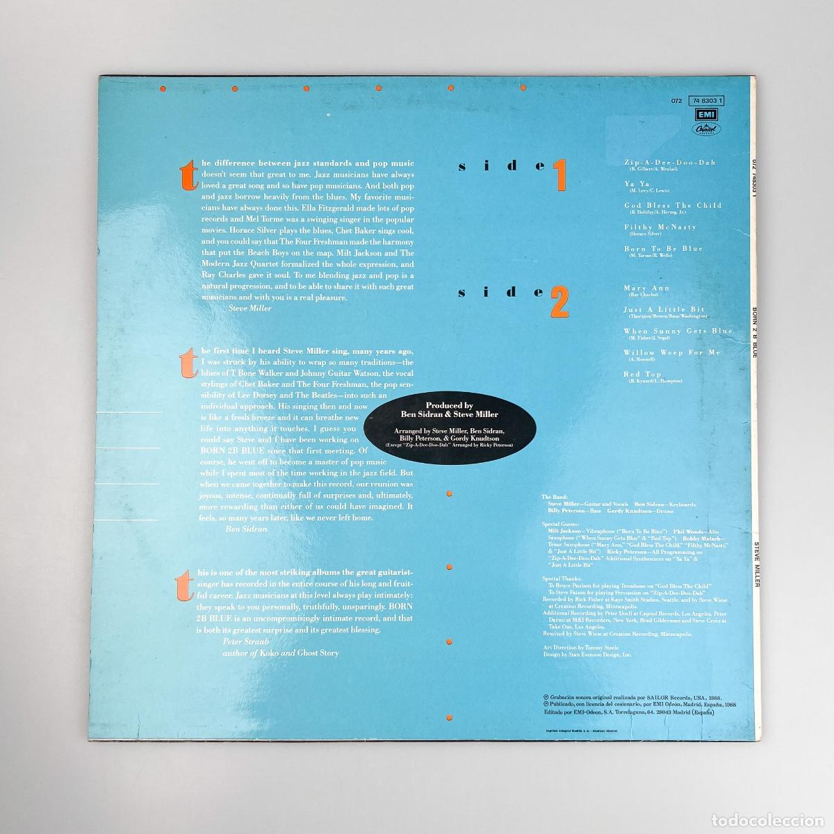 Discos de vinilo: LP. Steve Miller. Born 2B Blue (VG/VG+) - Foto 2