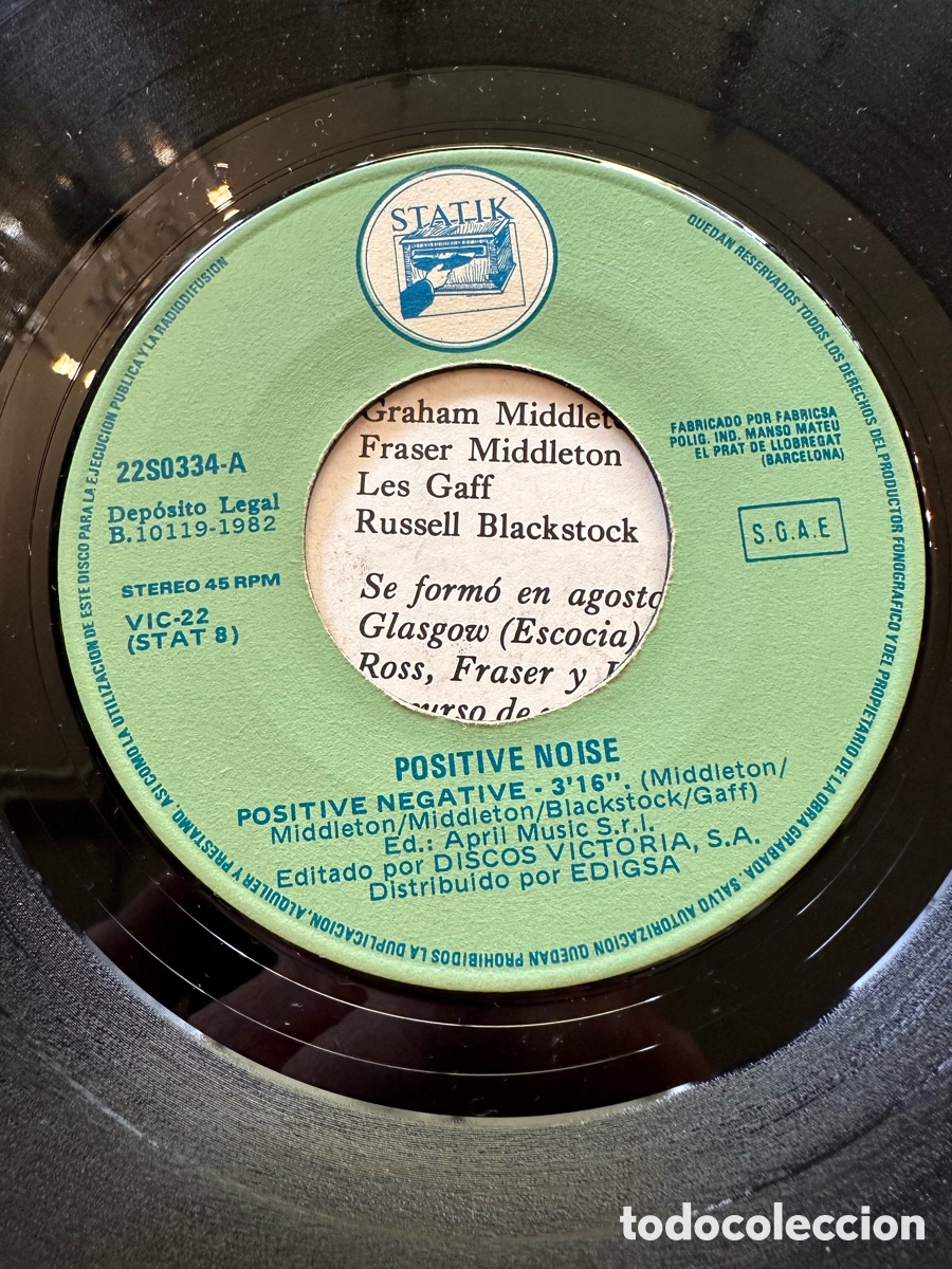 Discos de vinilo: Positive Noise - Positive Negative / Energy - Single 1982 - Foto 3