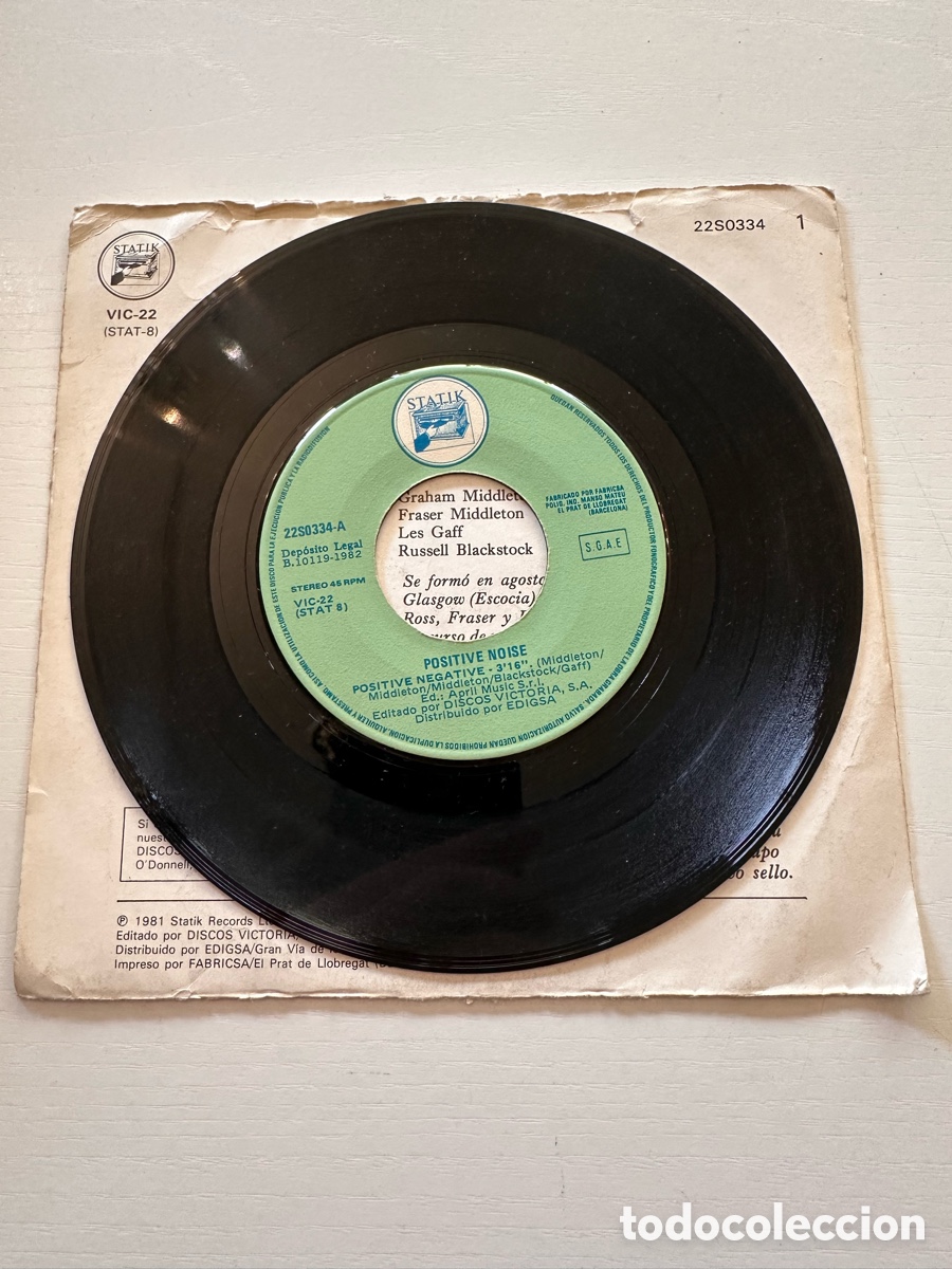Discos de vinilo: Positive Noise - Positive Negative / Energy - Single 1982 - Foto 4