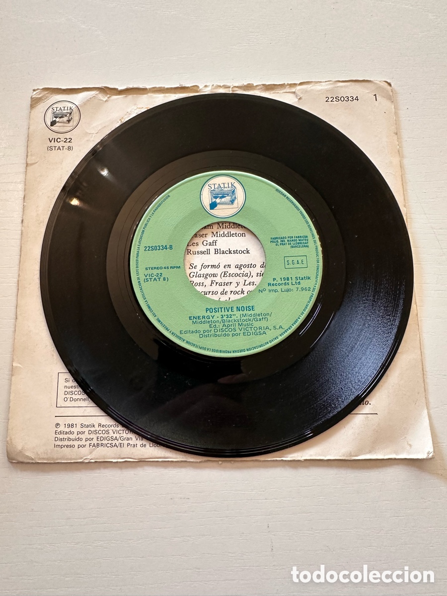 Discos de vinilo: Positive Noise - Positive Negative / Energy - Single 1982 - Foto 5