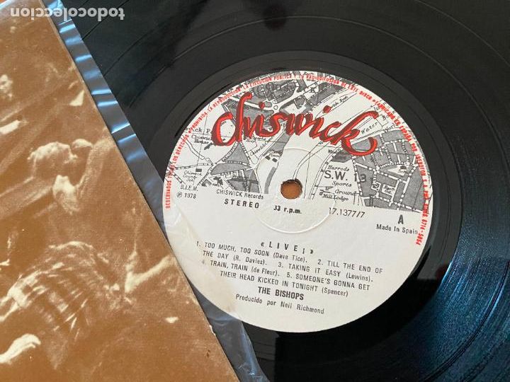 Discos de vinilo: THE BISHOPS (LIVE) LP ESPA&Ntilde;A 1978 (B-46) - Foto 2