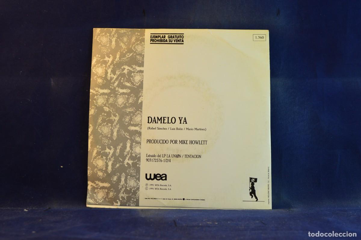 Discos de vinilo: LA UNION - DAMELO YA - SINGLE - Foto 2