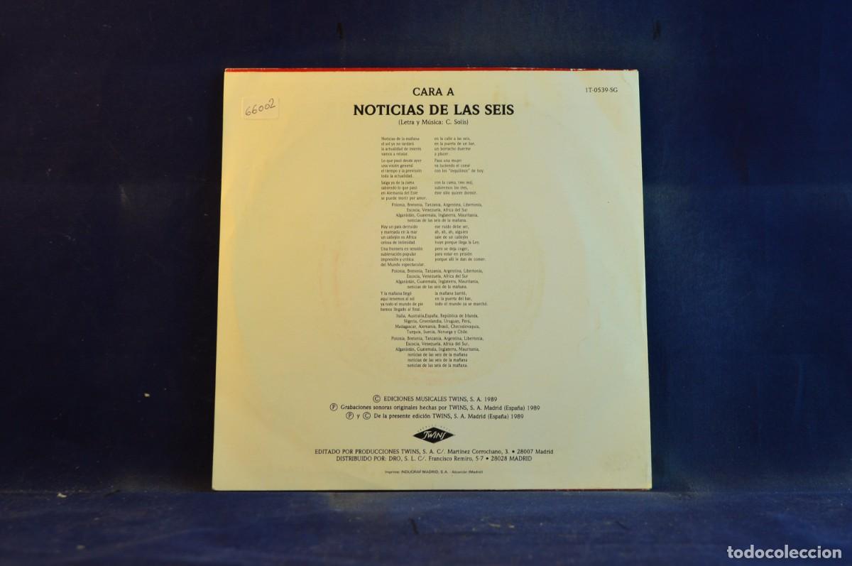 Discos de vinilo: NOTICIAS DE LAS SEIS - SINGLE - Foto 2