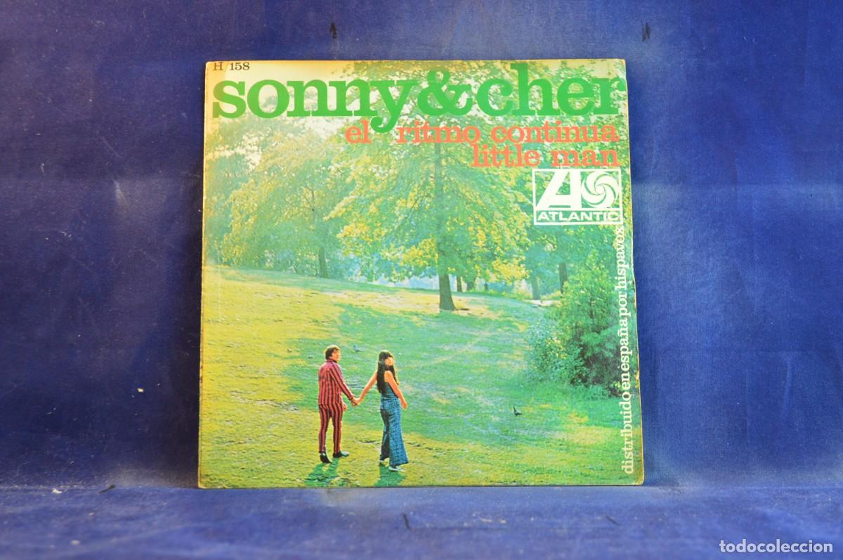 Discos de vinilo: SONNY AND CHER - EL RITMO CONTINUA - LETTLE MAN - SINGLE - Foto 1