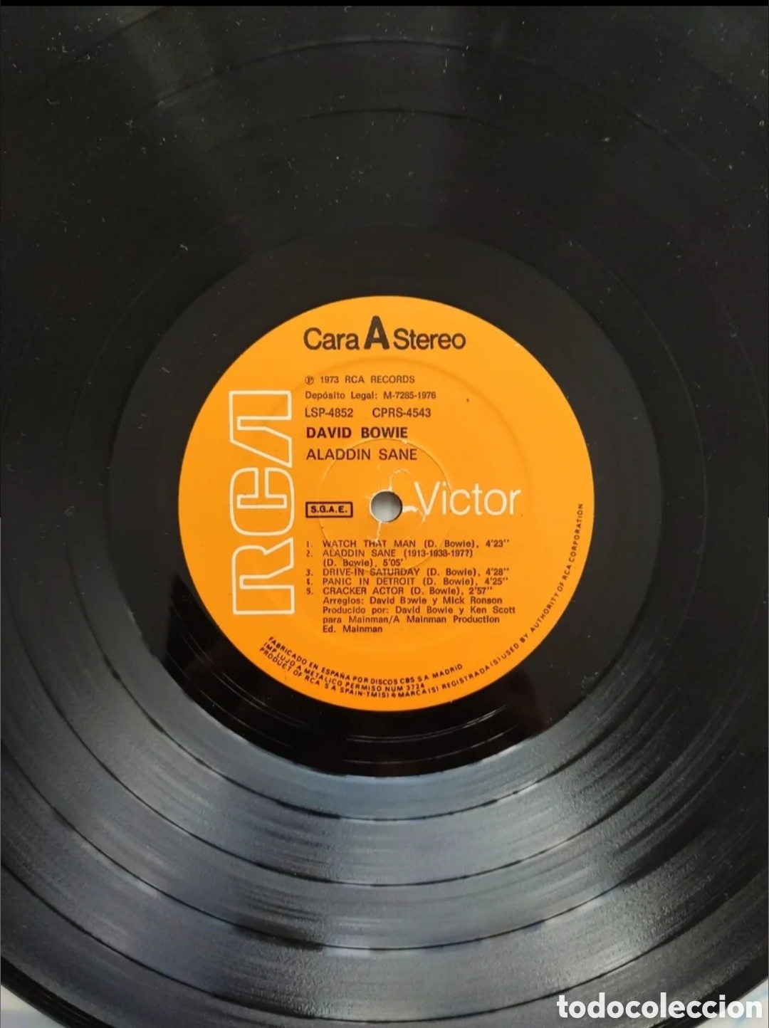 Discos de vinilo: DAVID BOWIE - Aladdin sane - Foto 3