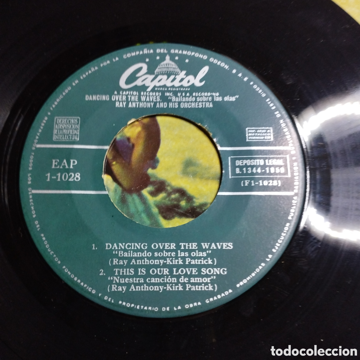 Discos de vinilo: EP 7&rdquo; Ray Anthony 1959..Dancing over the waves + 3. - Foto 3