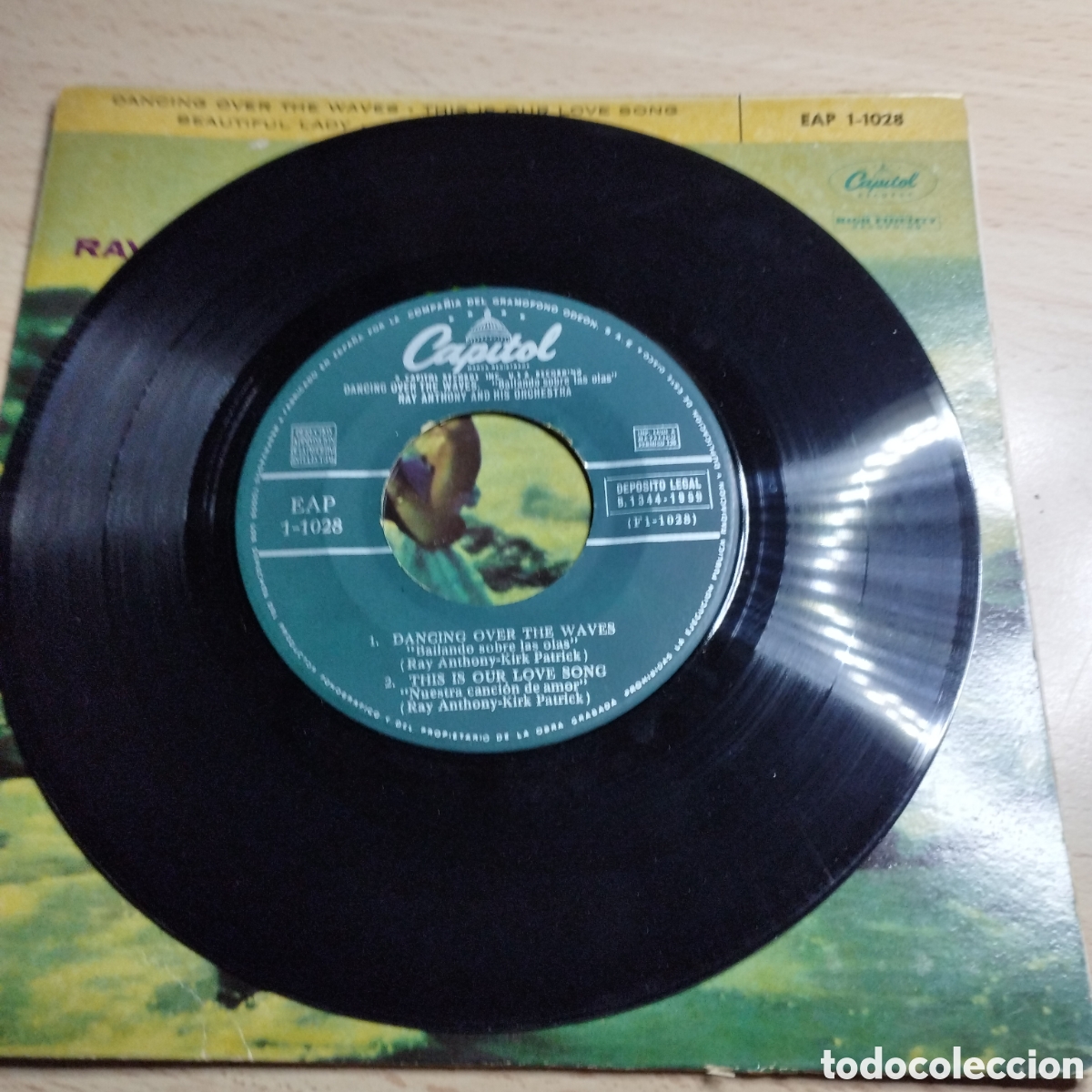 Discos de vinilo: EP 7&rdquo; Ray Anthony 1959..Dancing over the waves + 3. - Foto 4