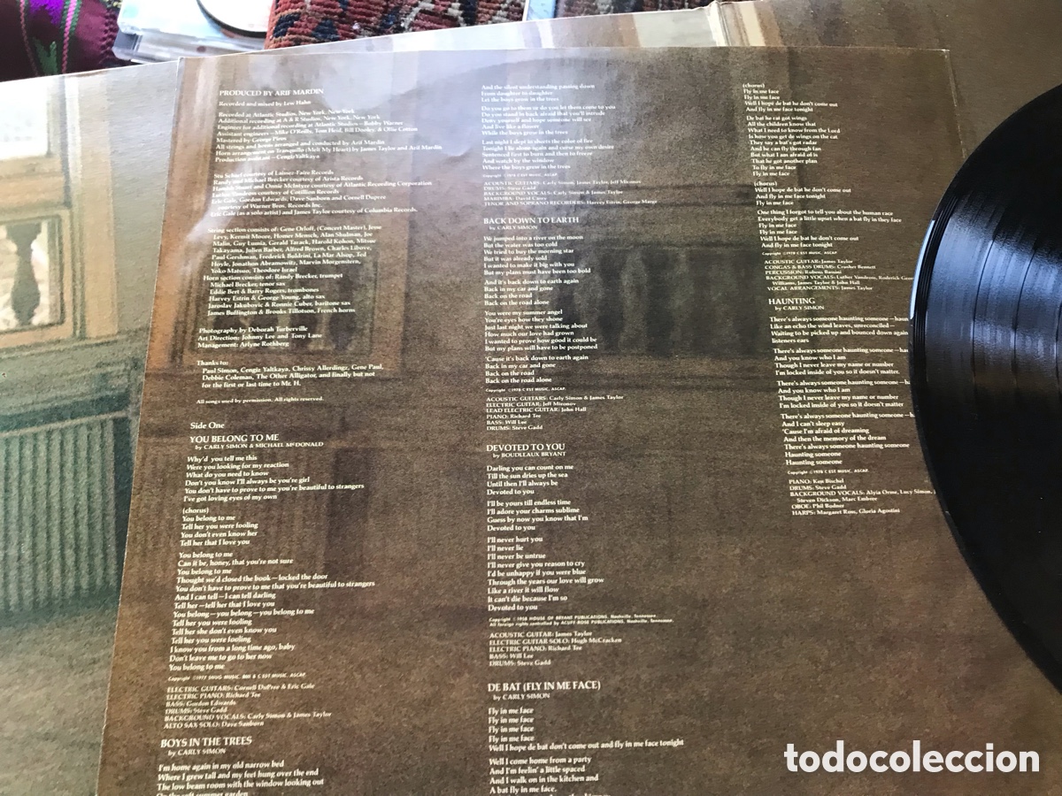 Discos de vinilo: Boys in the trees. Carly Simon - Foto 7