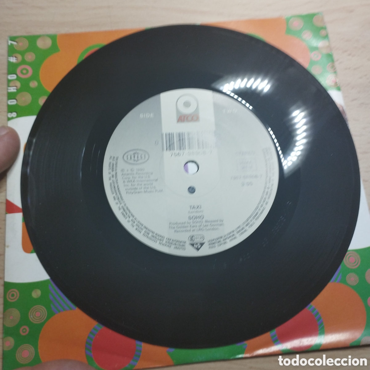 Discos de vinilo: Single 7&rdquo; Soho 1990. Hippychick + taxi - Foto 3